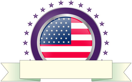 USA Silver Badgeのイラスト素材