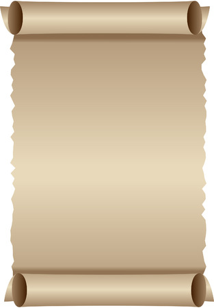 Manuscript, rough roll of parchmentのイラスト素材