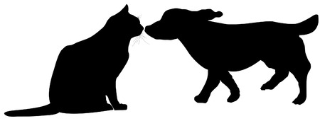 Dog and catのイラスト素材