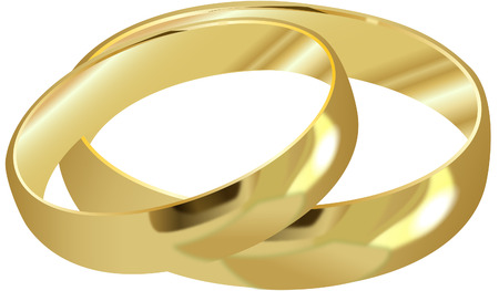 wedding ringsのイラスト素材
