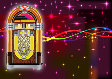 Jukebox backgroundのイラスト素材