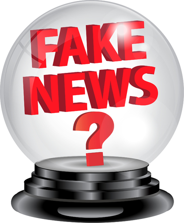 FAKE NEWS CRYSTAL BALLのイラスト素材