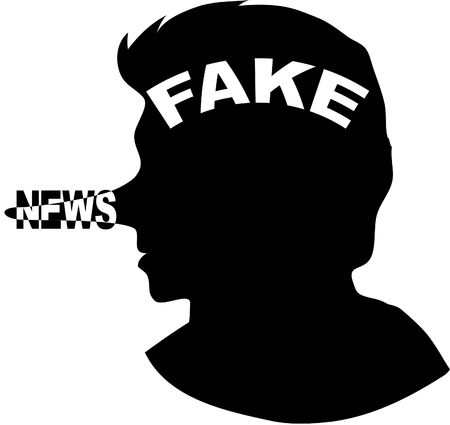 Fake newsのイラスト素材