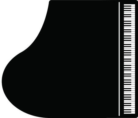 Creative amazing illustration of a Piano iconのイラスト素材