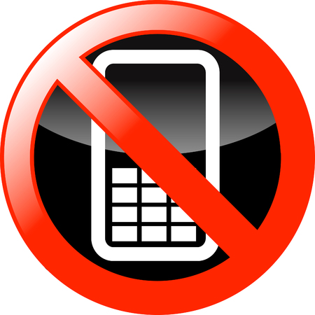 No mobilesのイラスト素材