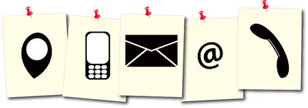 communication iconsのイラスト素材