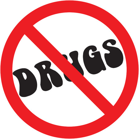 No Drugs symbolのイラスト素材
