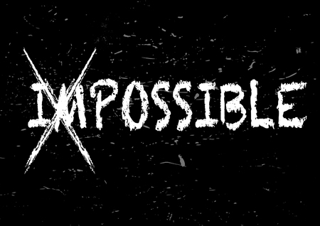 Possible on chalkboardのイラスト素材