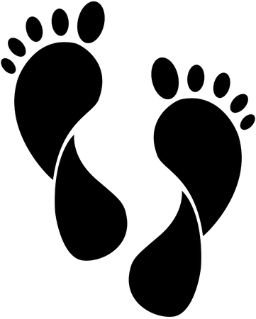 foot printsのイラスト素材