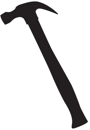 Hammer silhouetteのイラスト素材