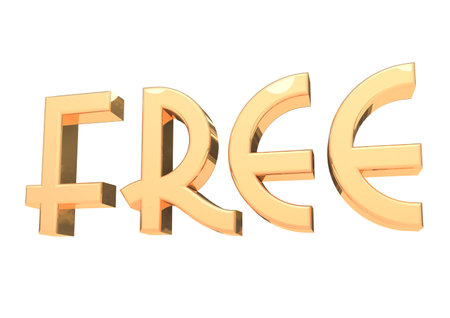 Free 3d letteringの写真素材