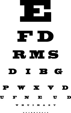 Eye chart