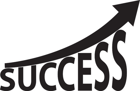 Success graphic with arrow Vector illustration.のイラスト素材