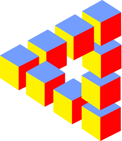 Optical illusionのイラスト素材