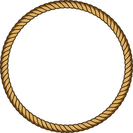 Rope round frameのイラスト素材
