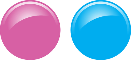 Blue and Pink buttonsのイラスト素材