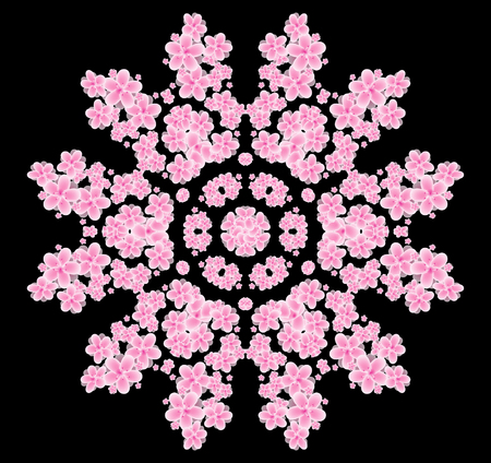 Cherry blossom patternのイラスト素材