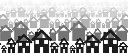 Townscape  graphic isolated on whiteのイラスト素材