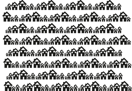 Town graphic isolated on whiteのイラスト素材