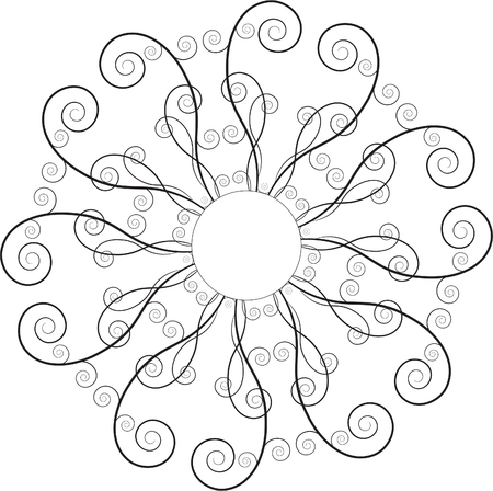 Ornate swirl decorationのイラスト素材