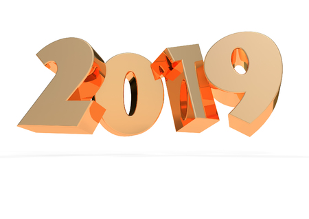 2019  numbers 3D renderの写真素材