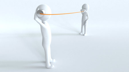 Two Men communication conceptの写真素材