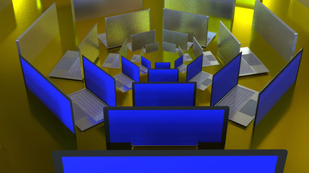 Laptop Background concept