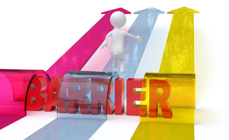 Man overcoming barrier going forward