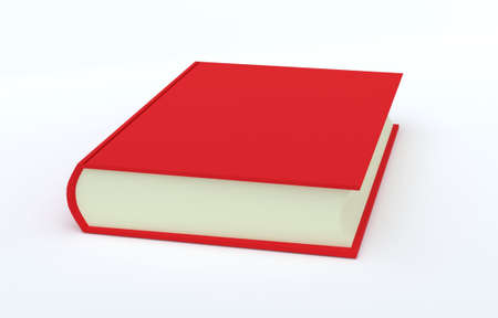 Blank book 3D renderの写真素材
