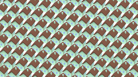 City suburb 3D renderの写真素材