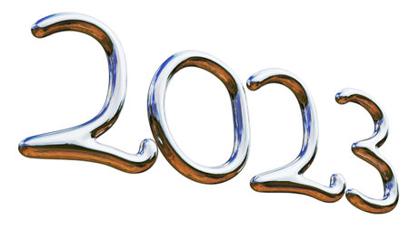 2023 New year celebration letteringの写真素材