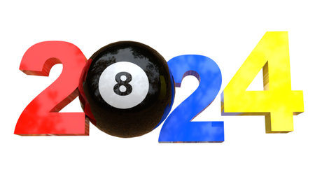 2024 with pool black 8 ball