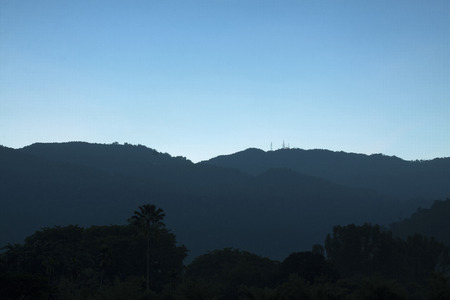 Beautiful landscape locate at Taiping Lake Garden ,Malaysiaの写真素材