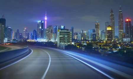 moving forward motion blur background,night sceneのeditorial素材
