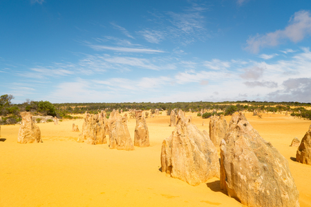 Pinnacles at Namburg National Park, Cervantes, Western Australiaの写真素材