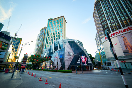 KUALA LUMPUR, MALAYSIA - Feb 16, 2017: Futuristic design of Sephora shop in Kuala Lumpur. Sephora is a cosmetics stores base in Paris, France since 1970.のeditorial素材