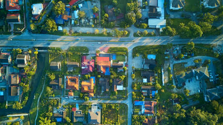 Aerial view of Kuantan city in Malaysiaの写真素材