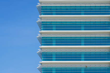 Closeup of modern office skyscraper buildingの写真素材