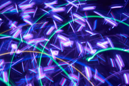 Abstract colorful glowing Impulse curved path of a orbit light backgroundの写真素材