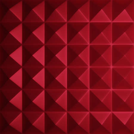 Triangle or pyramid red shapes geometric background. 3D renderingの写真素材