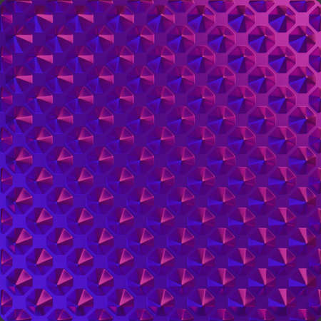 Triangle or pyramid Sci Fi Purple shapes geometric background. 3D renderingの写真素材