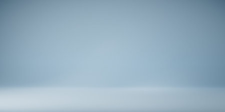 Panoramic light blue wall background