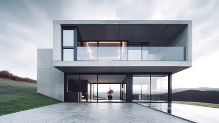 Daytime modern buildingの素材