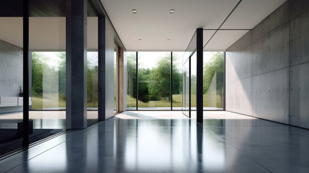 Contemporary minimalist empty interiorの素材
