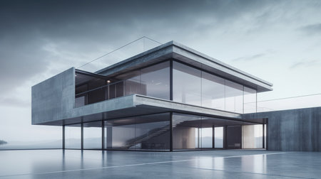 Daytime modern buildingの素材