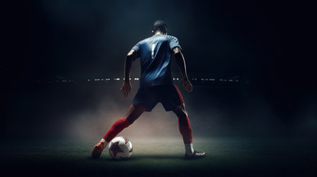 Professional soccer playerの素材