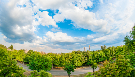 View from the window Arcelormittal Kryvyi Rih, Ukraine.の写真素材