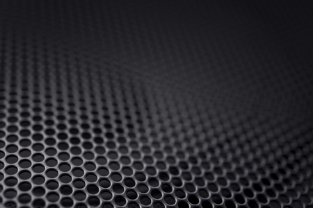 Black speaker grille backgroundの写真素材