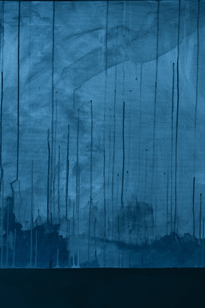 Textured blue winter painting canvas wallpaper backgroundの写真素材