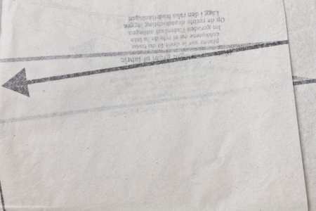 Sewing pattern on thin paper background